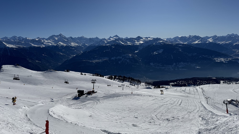 Skigebied Crans-Montana.